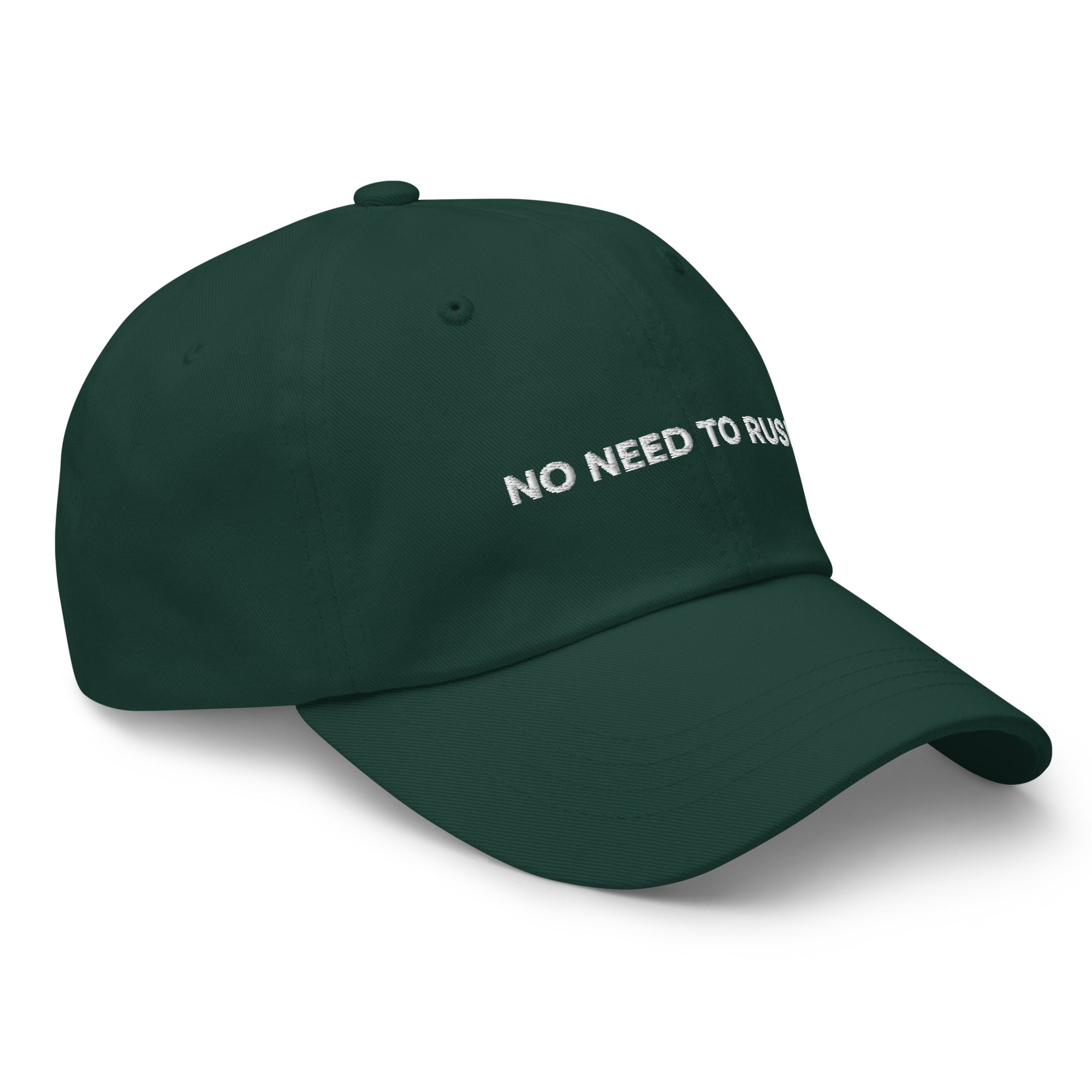 NO NEED TO RUSH (BLACK HAT)