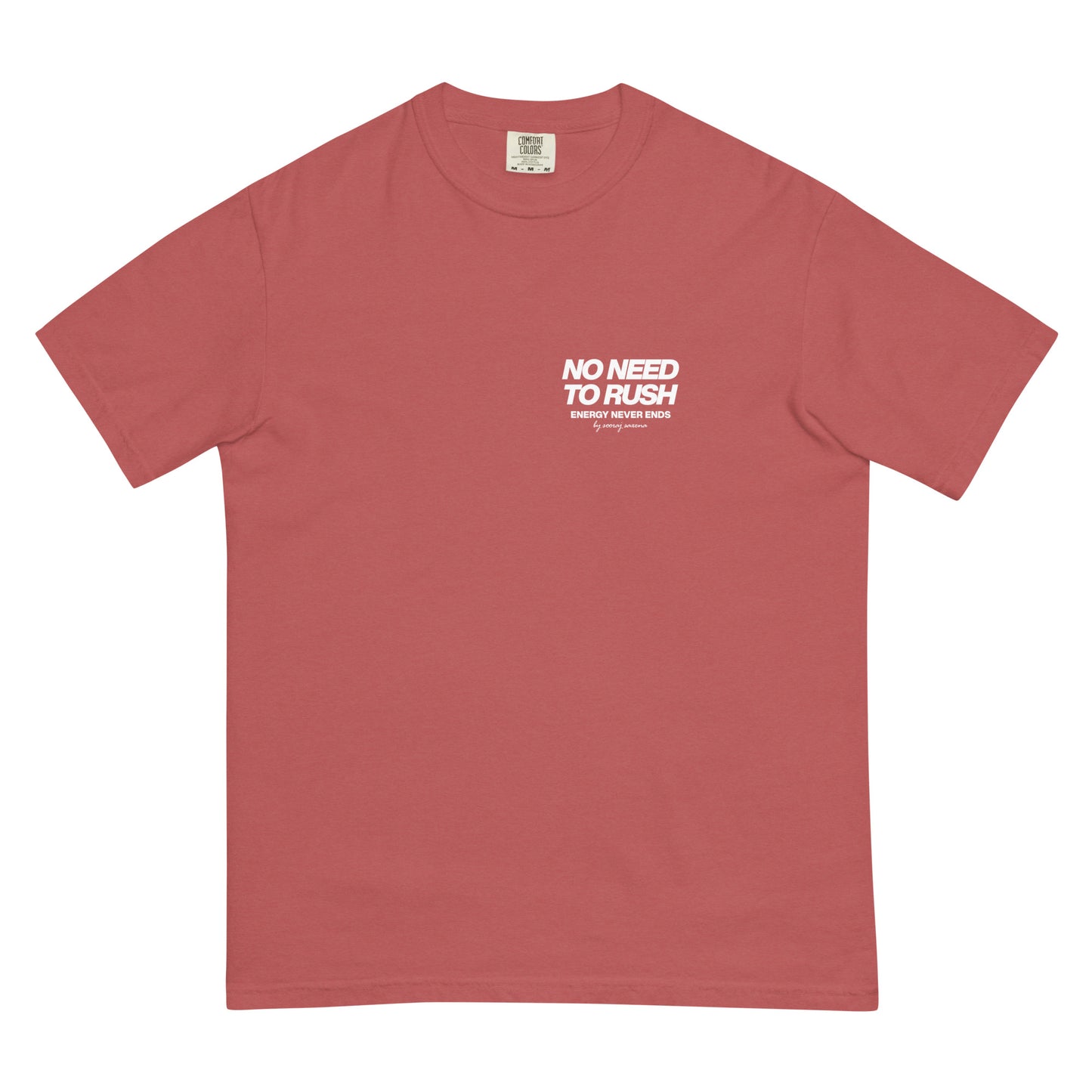 NO NEED TO RUSH - VOL. 1 (T-SHIRT) CRIMSON