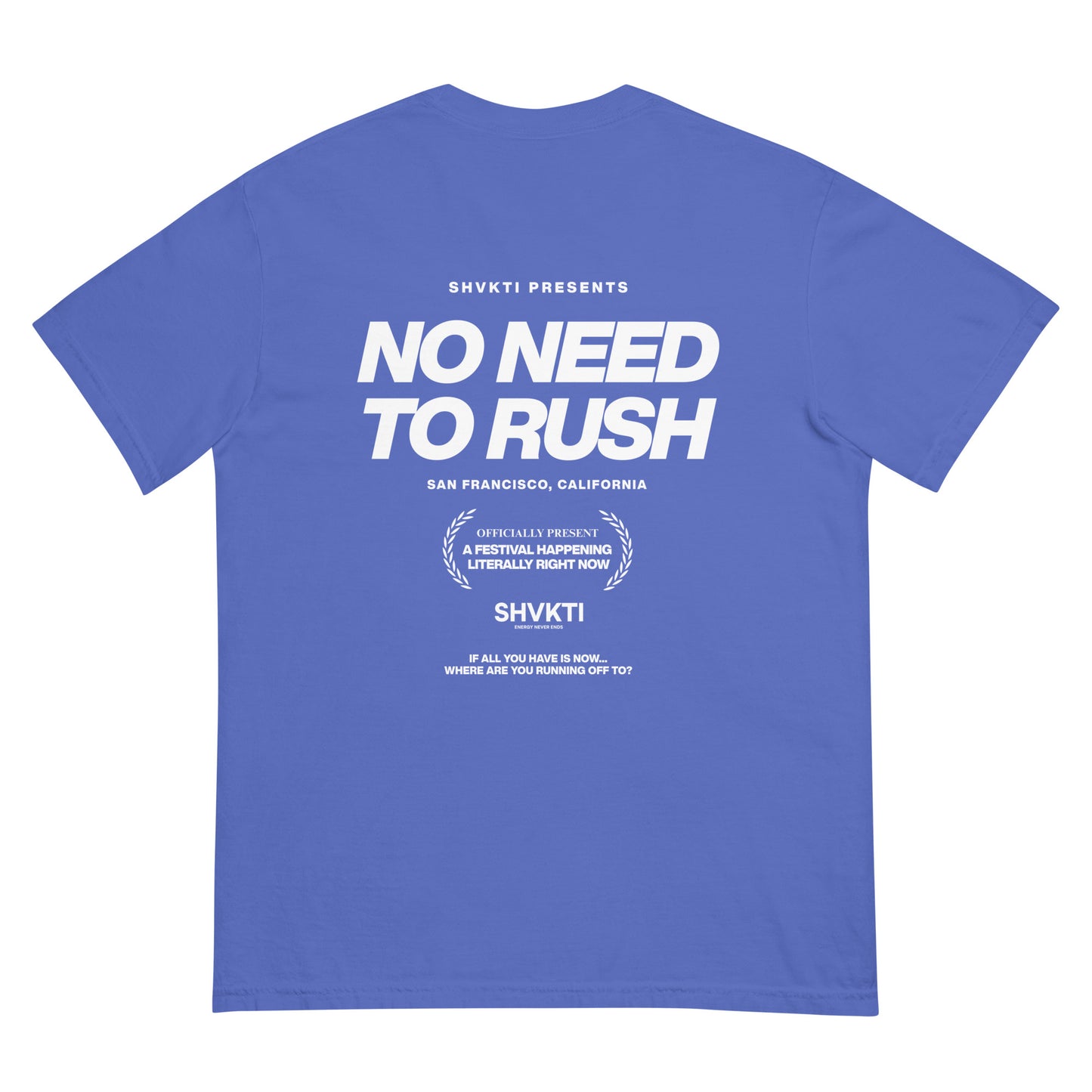 NO NEED TO RUSH - VOL. 1 (T-SHIRT) CRIMSON
