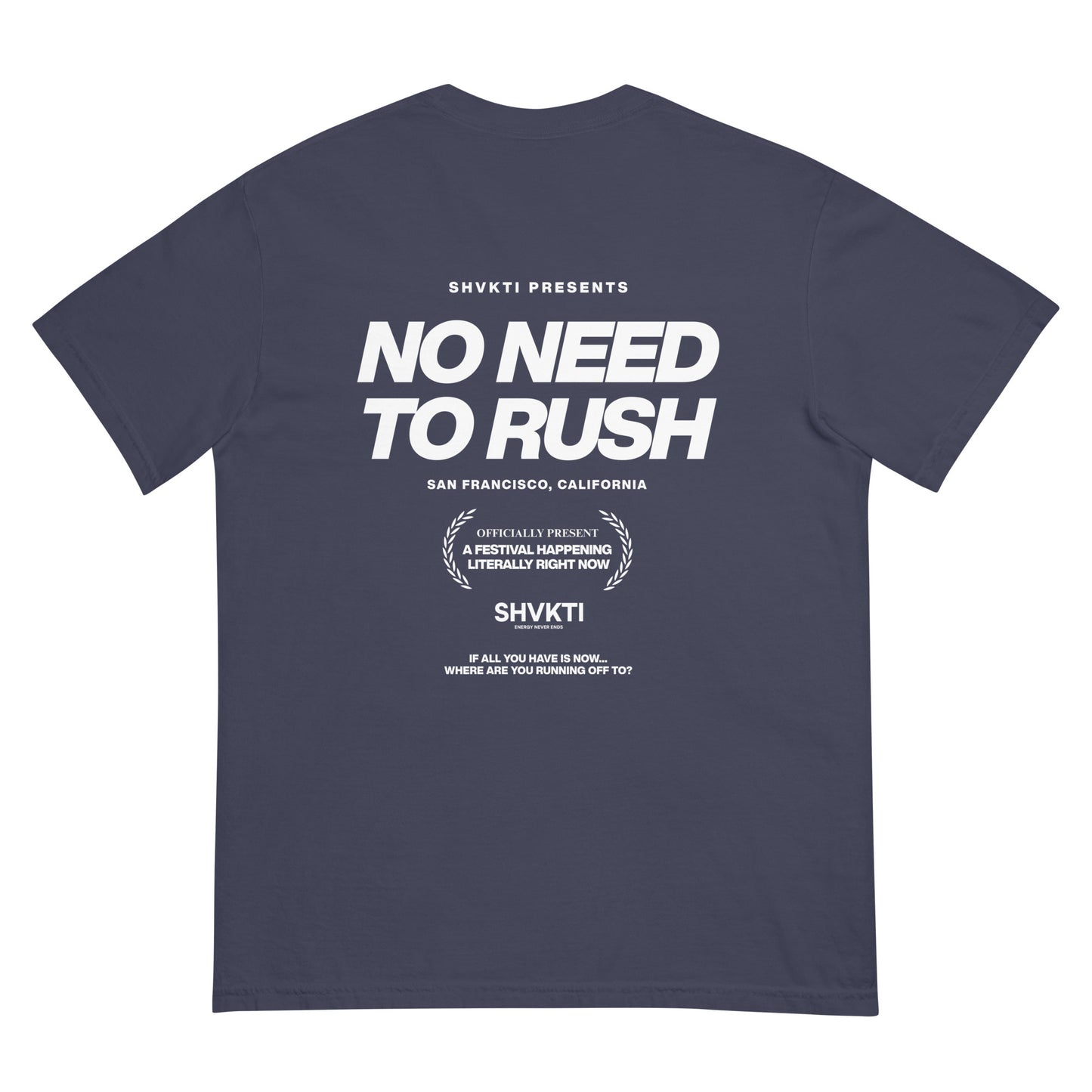 NO NEED TO RUSH - VOL. 1 (T-SHIRT) CRIMSON