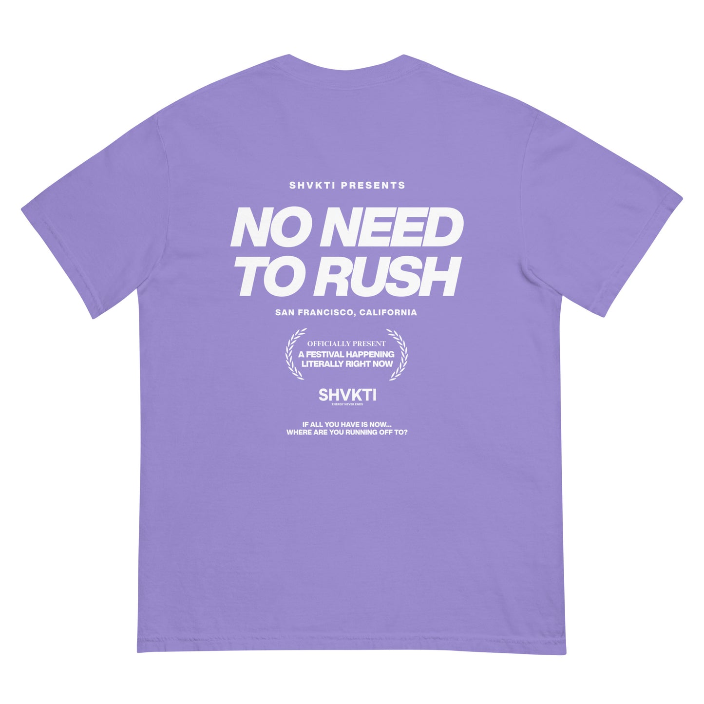 NO NEED TO RUSH - VOL. 1 (T-SHIRT) CRIMSON
