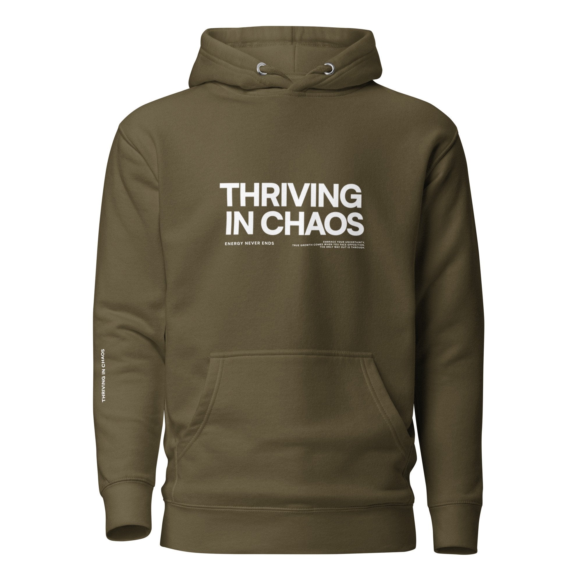 THRIVING IN CHAOS - ORIGINAL BLACK HOODIE (REDUX)