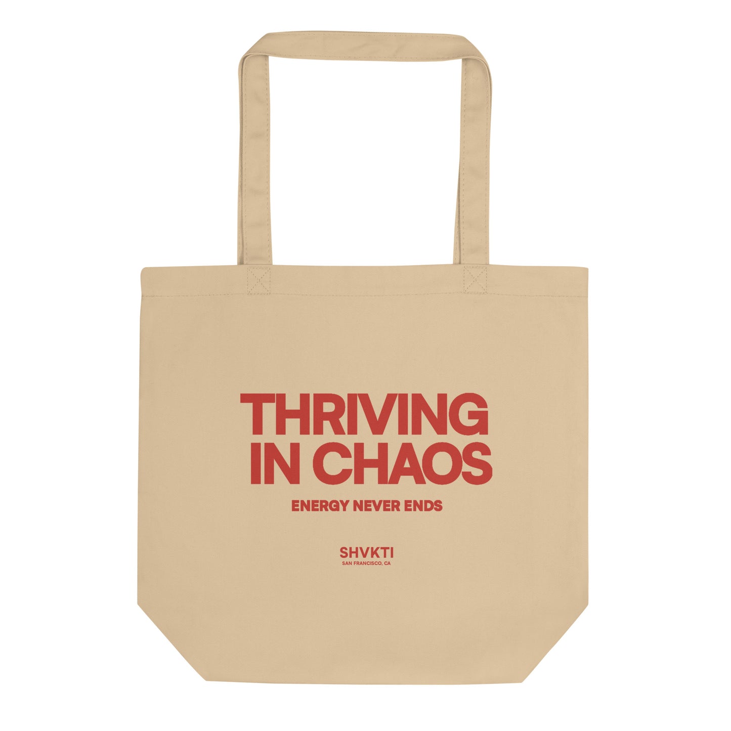 THRIVING IN CHAOS - TOTE BAG RED