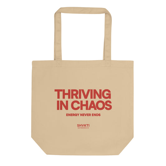 THRIVING IN CHAOS - TOTE BAG RED
