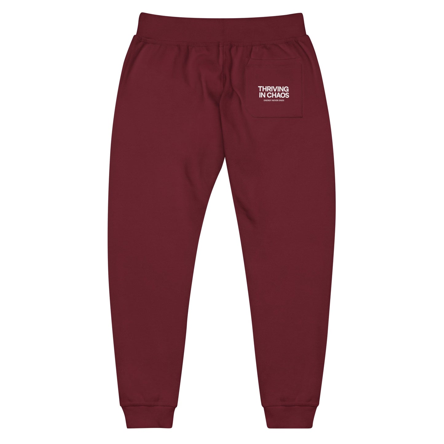 THRIVING IN CHAOS (MAROON RED SWEATS)