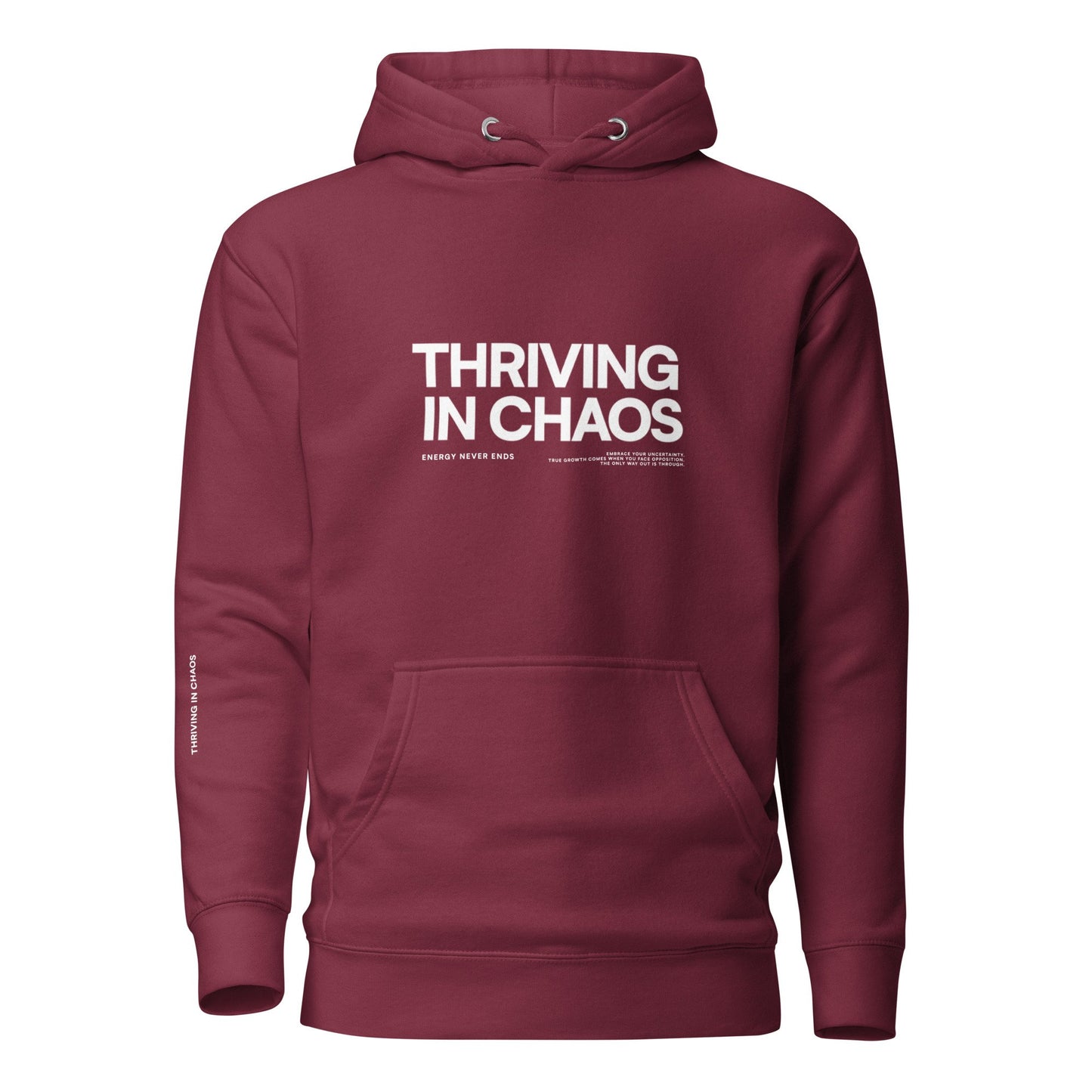 THRIVING IN CHAOS - OG MAROON RED - REDUX